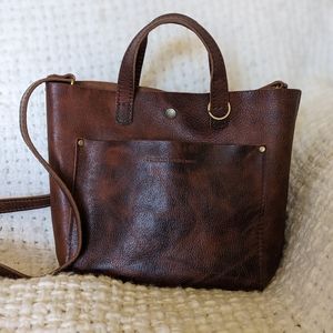 Portland Leather Mini Tote in Badlands